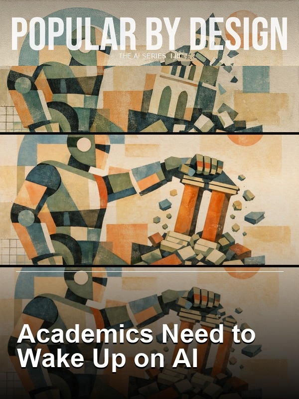 Popular by Design: Academics Need to Wake Up on AI